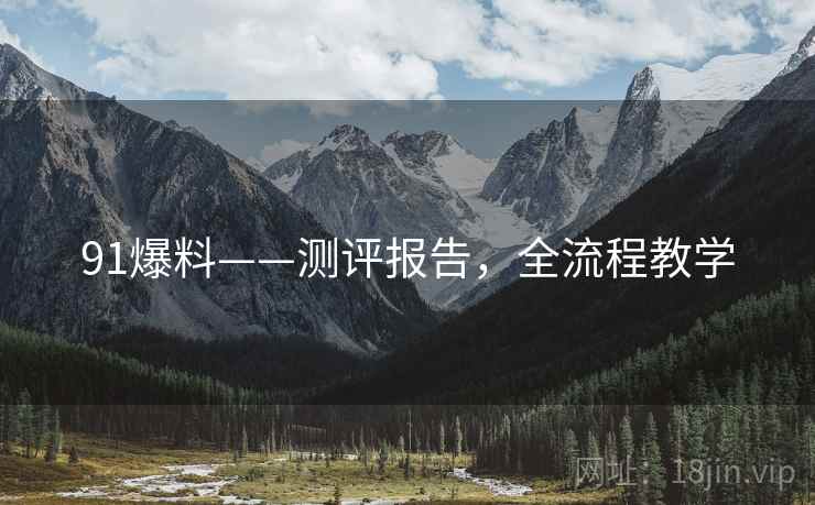 91爆料——测评报告，全流程教学