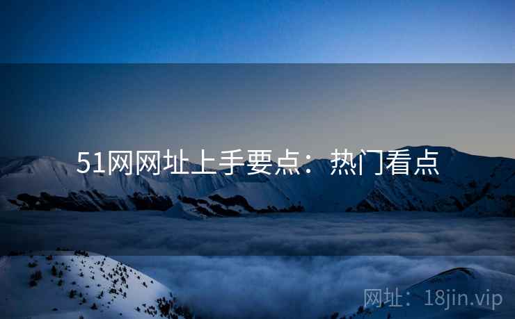 51网网址上手要点：热门看点