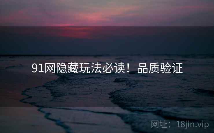 91网隐藏玩法必读！品质验证