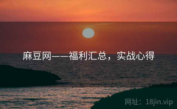 麻豆网——福利汇总，实战心得